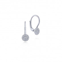 Gabriel & Co. 14k White Gold Lusso Diamond Drop Earrings - EG13620W45JJ