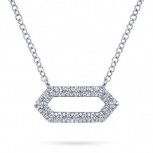 Gabriel & Co. 14k White Gold Lusso Diamond Necklace - NK5949W45JJ