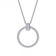 Lafonn 0.39 CTW Open Circle Necklace - N0184CLP20