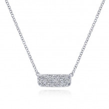 Gabriel & Co. 14k White Gold Lusso Diamond Necklace - NK4943W45JJ