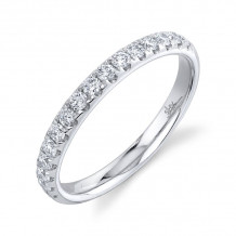 Shy Creation 14k White Gold Diamond Womens Band - SC22004434