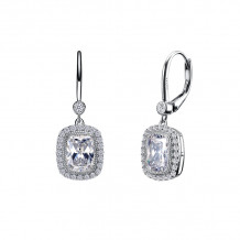 Lafonn Leverback Halo Earrings - E0413CLP00