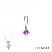 Lafonn February Birthstone Love Pendant - BP004AMP00