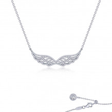 Lafonn Platinum Angel Wings Necklace - N0252CLP20