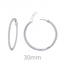 Lafonn 1.72 CTW Hoop Earrings - E3009CLP00