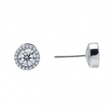 Lafonn 1.22 CTW Halo Stud Earrings - E2002CLP00