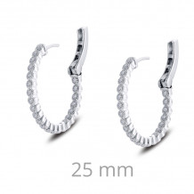 Lafonn 0.69 CTW Hoop Earrings - E0357CLP00