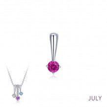 Lafonn July Birthstone Love Pendant - BP004RBP00