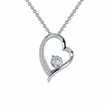 Lafonn Open Heart Pendant Necklace - P0222CLP20