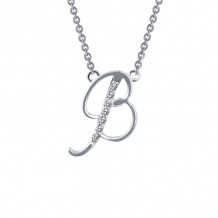 Lafonn Letter B Pendant Necklace - 9N070CLP18