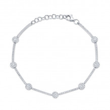 Shy Creation 14k White Gold Diamond Bracelet - SC55004932