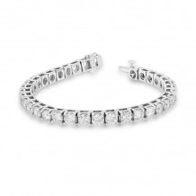 Louis Creations 14k White Gold Diamond Bracelet - BB412K