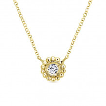 Gabriel & Co. 14k Yellow Gold Bujukan Diamond Necklace - NK4764Y45JJ