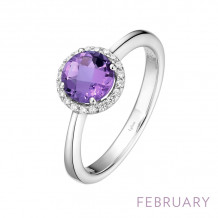 Lafonn February Birthstone Ring - BR001AMP05