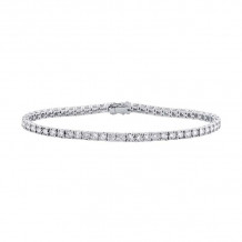 Shy Creation 14k White Gold Diamond Tennis Bracelet - SC55002330
