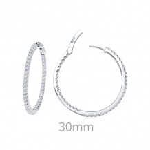 Lafonn 2.64 CTW Hoop Earrings - E3017CLP00
