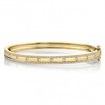 Shy Creation 14k Yellow Gold Bangle Bracelet - SC55004170ZS