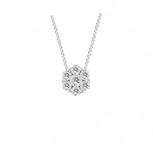 Louis Creations 14k White Gold Diamond Pendant - PRL1188K-035