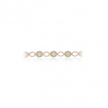 Roman & Jules Three Tone 18k Gold Diamond Bracelets - KB2643WRY-18K