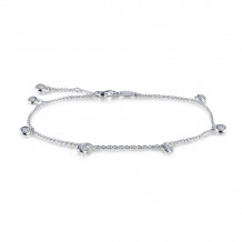 Lafonn Bezel-Set Station Anklet - A0021CLP10