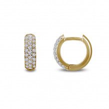 Lafonn 3-Row Huggie Hoop Earrings - E0199CLG00