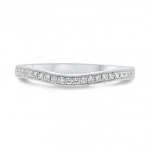 Roman & Jules 14k White Gold Curved Wedding Band - KR1265W-WB