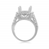 Roman & Jules 14k White Gold Intricate Diamond Engagement Ring - nr541-1 photo 3