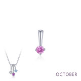 Lafonn October Birthstone Love Pendant - BP005TMP00 photo