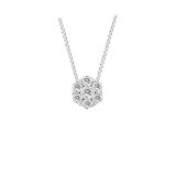 Louis Creations 14k White Gold Diamond Pendant - PRL1188A-025 photo