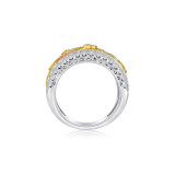 Roman & Jules Three Tone 18k Gold Diamond Ring - 1080-1 photo 2