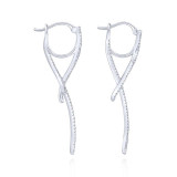 Gabriel & Co. 14k White Gold Kaslique Diamond Drop Earrings - EG13443W45JJ photo 3