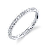 Shy Creation 14k White Gold Diamond Eternity Womens Band - SC22005278EZ7.5 photo