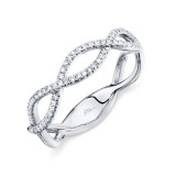 Shy Creation 14k White Gold Diamond Womens Ring - SC55004454 photo