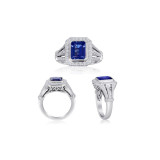 Roman & Jules 14k White Gold Sapphire Ring - 1116-3 photo 4