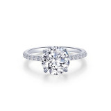 Lafonn Platinum Solitaire Engagement Ring - R0484CLP06 photo