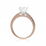 Roman & Jules 14k Rose Gold Prong Engagement Ring - ur1312r photo 3