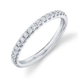 Shy Creation 14k White Gold Diamond Eternity Band - SC22004437EZ6.5 photo