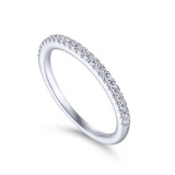 Gabriel & Co. 14k White Gold Contemporary Anniversary Wedding Band - WB14412R4W44JJ photo 3