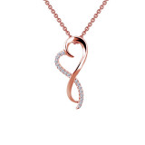 Lafonn Infinity Heart Pendant Necklace - P0151CLR18 photo