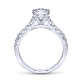 Gabriel & Co. 14k White Gold Contemporary Straight Engagement Ring - ER6703W44JJ photo 2