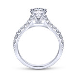 Gabriel & Co. 14k White Gold Contemporary Straight Engagement Ring - ER6703W44JJ photo 2