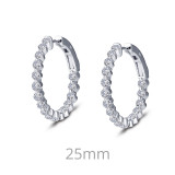 Lafonn 1.7 CTW Hoop Earrings - E0411CLP00 photo