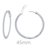 Lafonn 2.37 CTW Hoop Earrings - E3007CLP00 photo