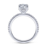 Gabriel & Co. 14k White Gold Contemporary Halo Engagement Ring - ER14719O4W44JJ photo 2