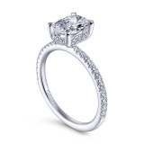 Gabriel & Co. 14k White Gold Contemporary Halo Engagement Ring - ER14719O4W44JJ photo 3