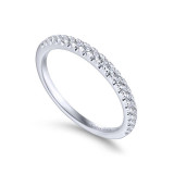 Gabriel & Co. 14k White Gold Contemporary Anniversary Wedding Band - WB12596R4W44JJ photo 3