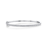 Shy Creation 14k White Gold Bangle Bracelet - SC55002255ZS photo