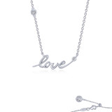 Lafonn Love Word Necklace - 9N111CLP20 photo