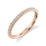 Shy Creation 14k Rose Gold Diamond Eternity Womens Band - SC22005280EZ6.5 photo