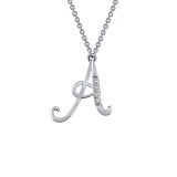 Lafonn Letter A Pendant Necklace - 9N057CLP18 photo